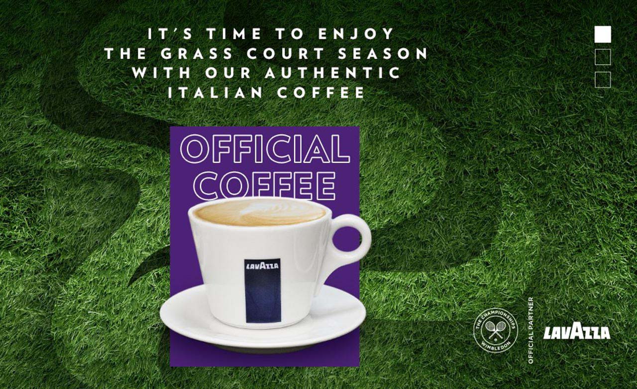 Tenisový Wimbledon pije už 10 rokov kávu Lavazza