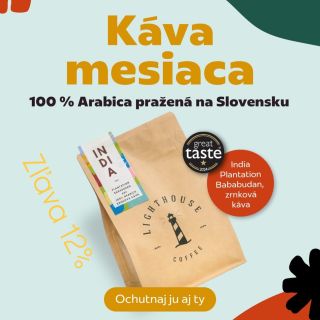 Káva mesiaca september so zľavou 12 percent! Lighthouse Coffee India Plantation Bababudan AA: To je výberová káva (trieda...