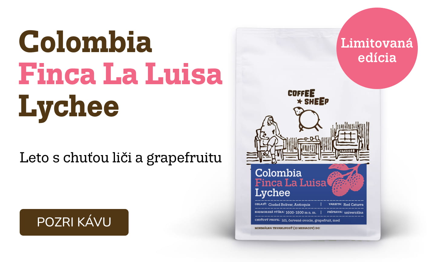 Colombia Finca La Luisa Lychee - prémiová káva / limitovaná edícia