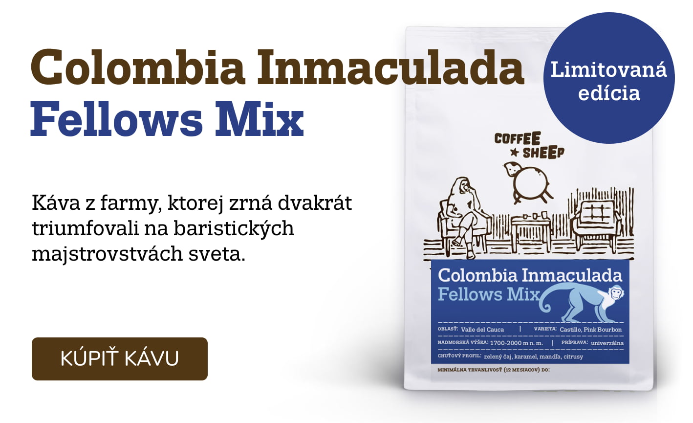Colombia Inmaculada Fellows Mix - prémiová káva / limitovaná edícia