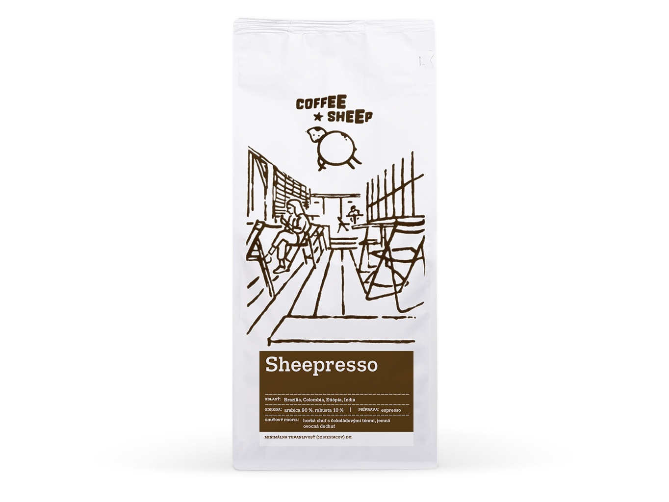 Coffee Sheep Sheepresso — čokoláda, kakao káva Hmotnosť: 1000 g