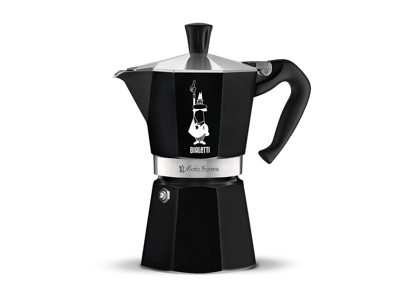 Bialetti Moka Express pre 6 šálkov Farba: čierna