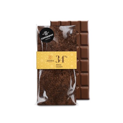 Mléčná čokoláda s kávou