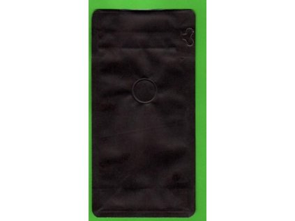 Vrecká  na kávu čierne, zip + ventil 125 g