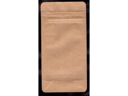 Vrecká na kávu hnedé, zip 125 g