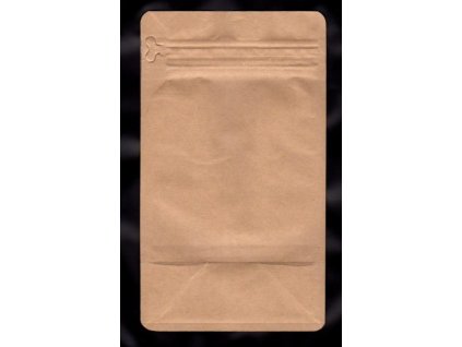 Kapsy na kávu hnědé, zip + ventil 250 g