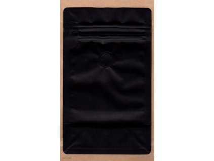 Kapsy na kávu černé zip + ventil 250 g