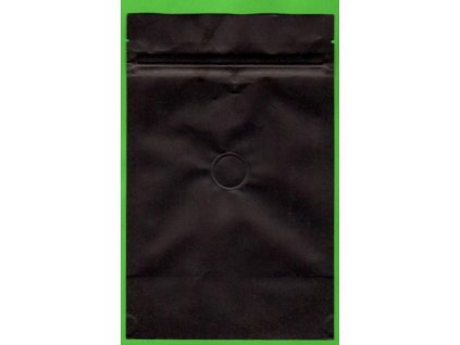 Vrecká na kávu čierne zip + ventil 125 g