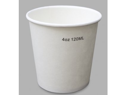 AVX Biele papierové poháre 4oz-120/100ml / 50ks balenie