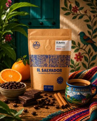 Zrnková káva El Bueno je přesně ten typ kávy, ke kterému se budete rádi vracet. ☕ 100% arabica z El Salvadoru nabízí plné...