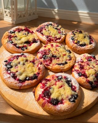 Hodně tvarohu, hodně ovoce a ještě pořádná porce drobenky. Přesně takový je náš nový koláč Maxík! 😍🥧 Dnes jsme kynuté...