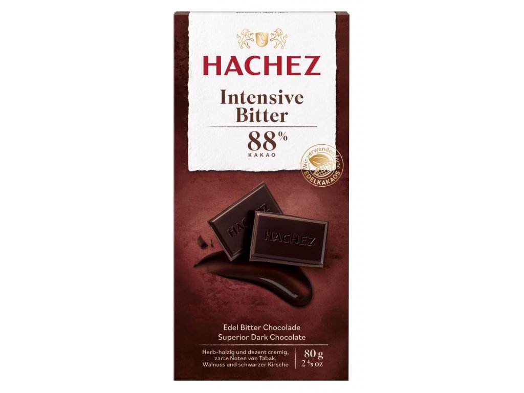 HACHEZ-hořká čokoláda 88% 80g