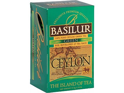 BASILUR zelený čaj Island of Tea Green přebal 25x1.5g