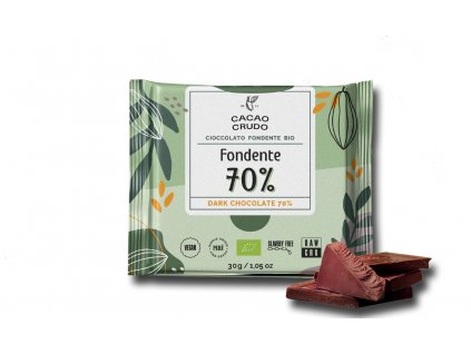 Cacao Crudo Hořká čokoláda 70% 30g