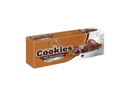 Čokoládové Cookies s Brownie krémem bez cukru 128g