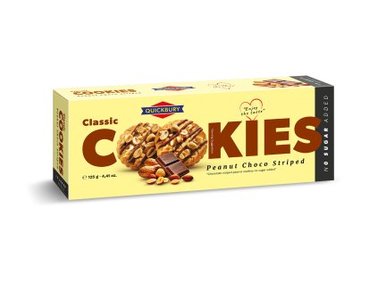 Cookies arašídové s čokoládou bez cukru 125g