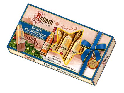 Bonboniéra lahvičky plněné Brandy v mléčné čokoládě 100g