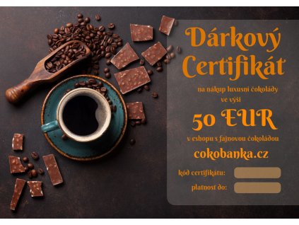 darkovy certifikat50EU cokobanka cz