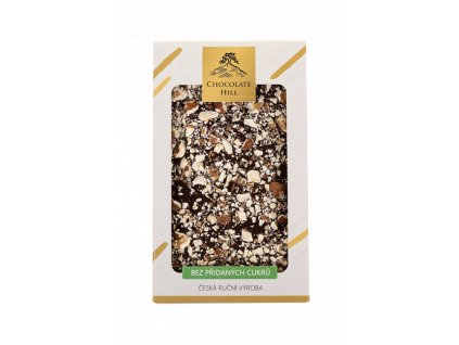chocolatehill tmava cokolada bezcukru s vlasskymi a liskovymi orechy