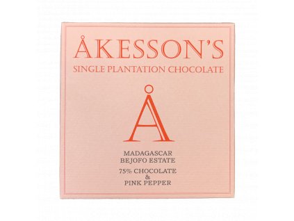 akesson s 75 horka cokolada madagascar bejofo estate pink pepper bio 60 g