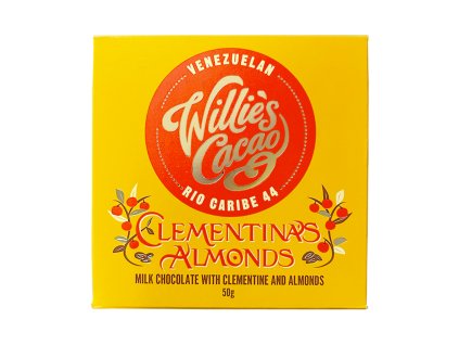 willie s cacao 44 mlecna cokolada s mandarinkou a mandlemi 50 g