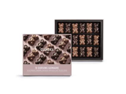 53422 0w0h0 Coffret Oursons Guimauve Noir Lait Cluizel