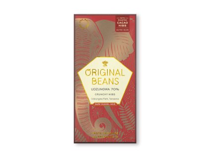 original beans 70 horka cokolada udzungwa s kakaovymi boby bio 70 g