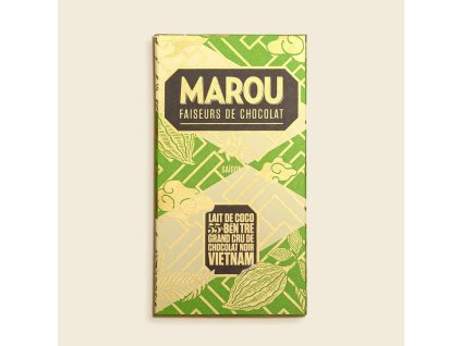 lait coco 55 ben tre 80g chocolat marou tablette front