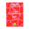 Čokoláda Standout Chocolate Lovely Strawberry s jahodami 63%
