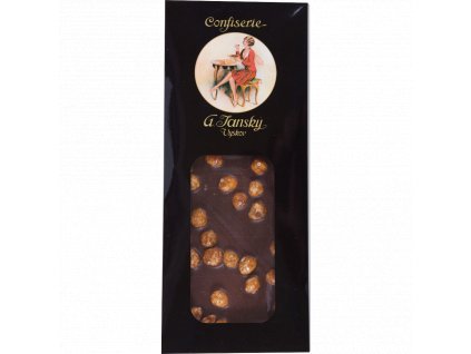 Čokoláda maxi tmavá s karamelizovanými lísk. ořechy v  dárkovém obalu