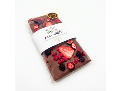 Čokoláda Red berries " Paní učitelce "