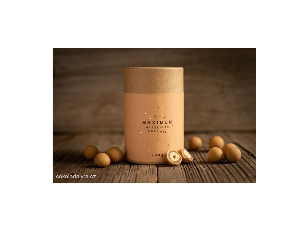 MAXIMUM HAZELNUTS CARAMEL - lískové ořechy v nugátu a slaném karamelu