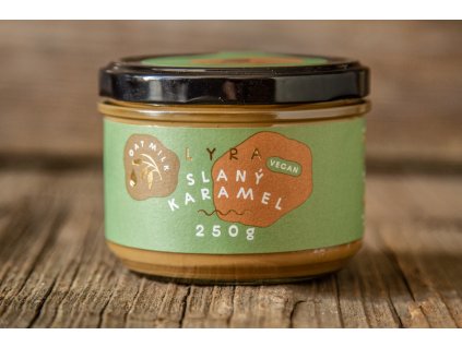VEGAN SLANÝ KARAMEL - lískooříšková pasta s vegan bílou čokoládou a slaným karamelem
