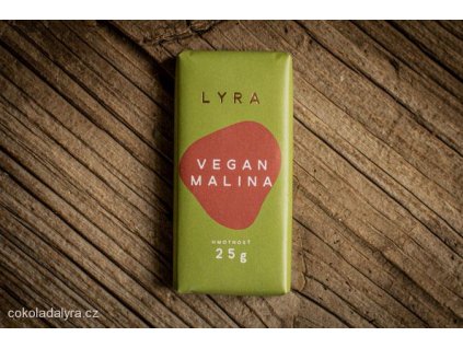 MINI VEGAN MALINA 25g - čokoláda s lyofilizovanými malinami