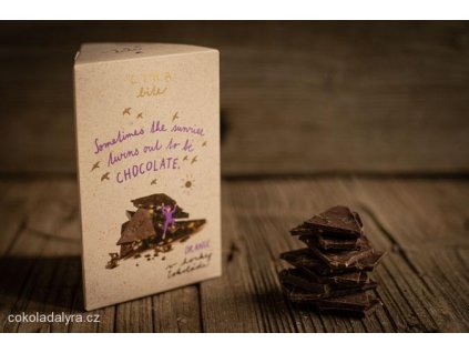 BITE ORANGE|hořká čokoláda 70% Kolumbie, lyofilizovaný pomeranč,