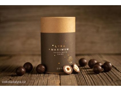 MAXIMUM HAZELNUTS DARK - lískové ořechy v nugátu a hořké čokoládě