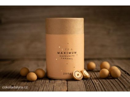 MAXIMUM HAZELNUTS CARAMEL - lískové ořechy v nugátu a slaném karamelu