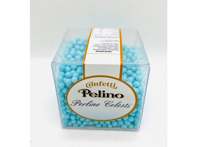 Pelino Perline Colorate - Světle modré cukrové sypání 2mm 150g