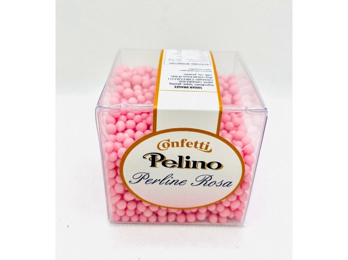 Pelino Perline Colorate - Růžové cukrové sypání 2mm 150g