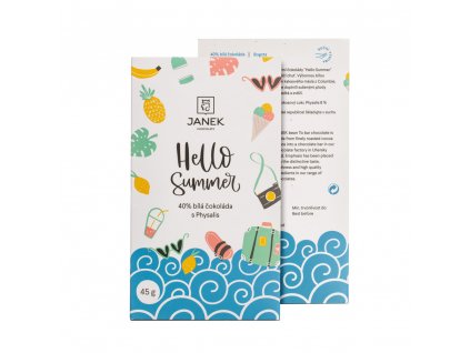 Bean to bar - Hello summer 40% bílá čokoláda s Physalis