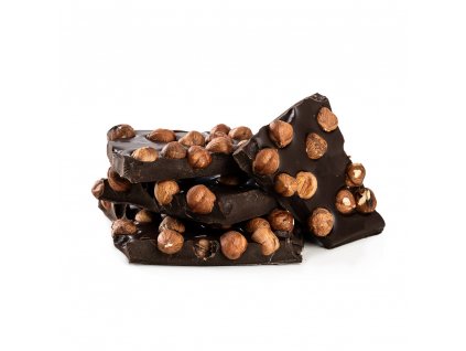 Lískový ořech - lámaná čokoláda hořká 250g