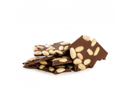 S mandlí - lámaná čokoláda mléčná 250g