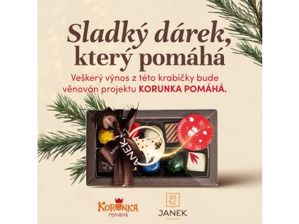 cokolada sladky darek ktery pomaha vynos na dobrou vec cokolada pralinky krabicka cokoladovna janek