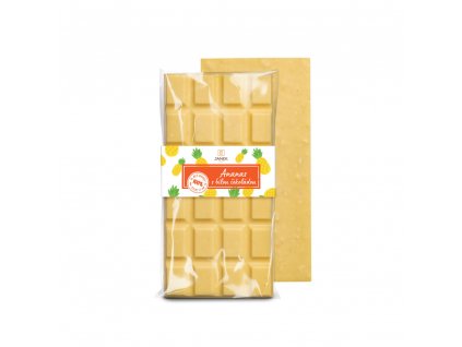 bila cokolada osvezujici ananas tabulka bila cokolada exotika tropicke ovoce cokoladove poteseni leto cokoladovna janek