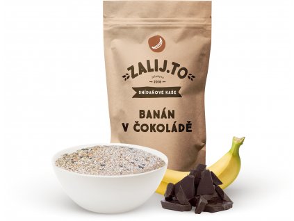 banan v cokolade ovesna kase snidane plna energie cokolada svacinka do skoly cokoladovna janek