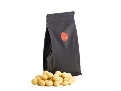 mandle v bílé čokoládě 250g - II. jakost
