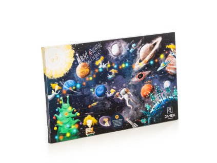 advent adventni cokoladovy nebesky kalendar spoluprace lucie vyborna denisa grimmova cokolada obrazky vesmir nebe jezisek mikulas cokoladovna janek