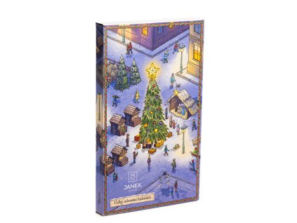cokolada velky adventni kalendar cokoladovy poteseni darek pro deti obrovsky velky velikansky 450g detsky pro male i velke plody precliky cokoladovna janek