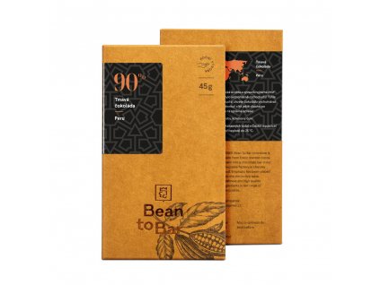 90% Bean to bar hořká čokoláda – Peru