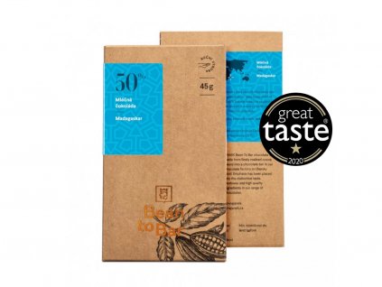 50% Bean to bar mléčná čokoláda – Madagaskar